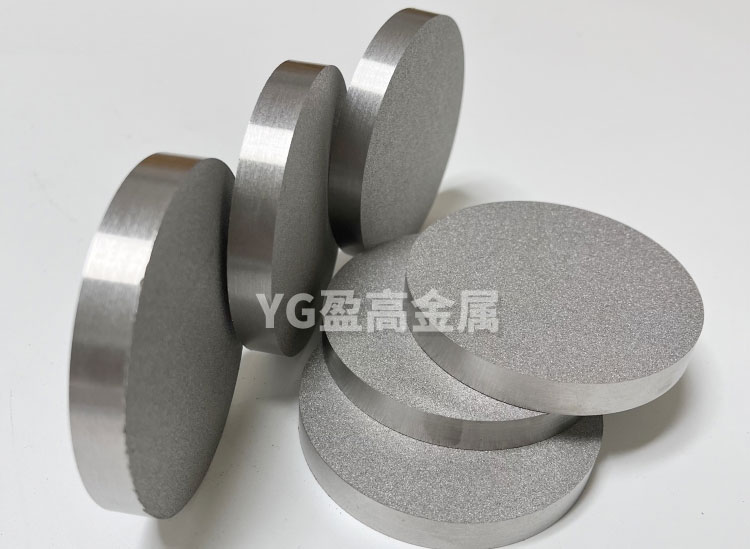 盈高新款模压成型φ71*10钛烧结板顺利交货啦