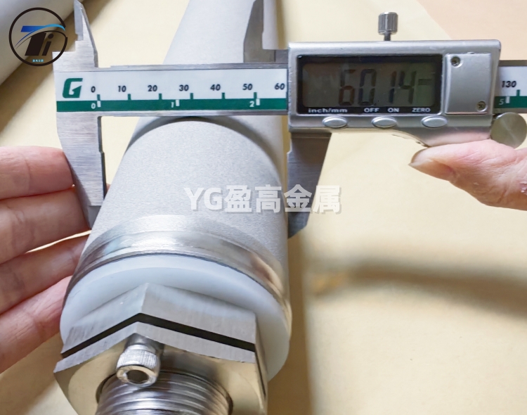 江西客户定制的φ60*600钛滤芯50件发货啦